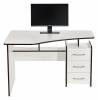Стол письменный левый МФ Мастер Триан-5 МСТ-УСТ-05-БТ-16 Белый фото 6