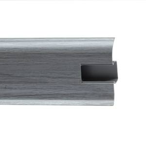 Напольный плинтус Royce 855 Серебристый Жемчуг 2200x58x20