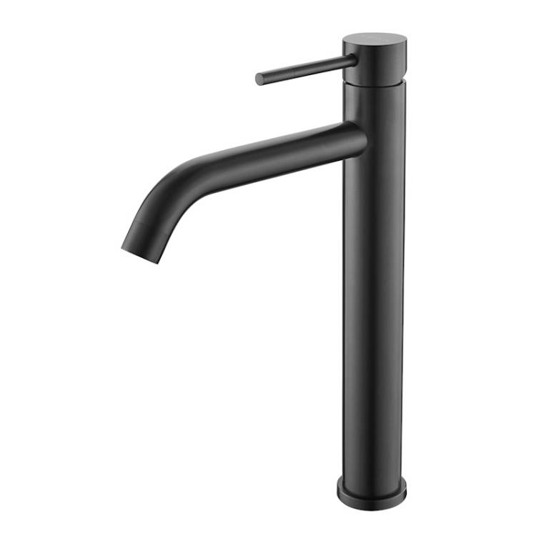 Смеситель для раковины Voda Vessel Gun Metal VSL25GM высокий, оружейная сталь