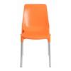 Стул Tetchair Genius (mod 75) 21875 оранжевый, ножки хром, металл, пластик фото 5