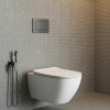 Унитаз подвесной AQUAme Hygiene AQM2020PRO-H безободковый, сиденье микролифт, белый глянец фото 2