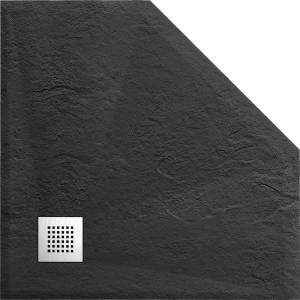 Поддон для душа из искусственного камня Vincea VST-4SP1010A, 1000*1000*25, антрацит