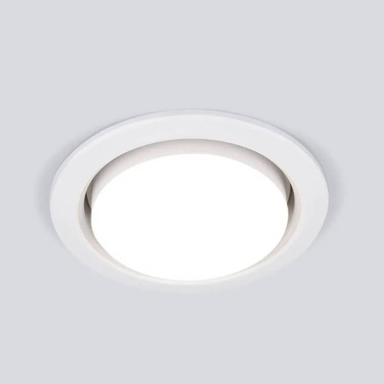 Встраиваемый точечный светильник Elektrostandard Circu 1035 GX53 WH белый, комплект 10 шт