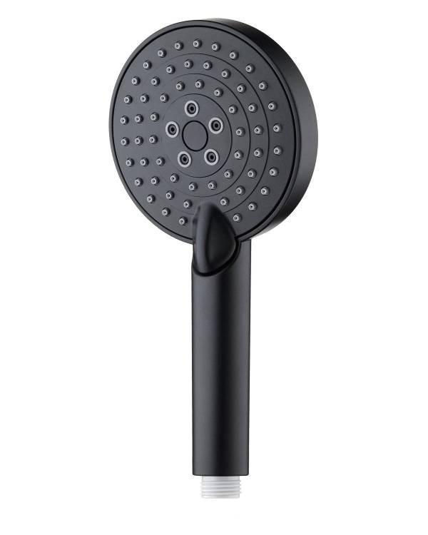 Душевая лейка Orange O-Shower OS03B d 110 мм, 3 режима, черный матовый