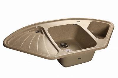 Мойка кухонная GranFest Corner GF-C--1040E угловая 1039x560мм песочный