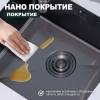 Мойка кухонная Splenka S700.5045.09 графит, 50x45 фото 5
