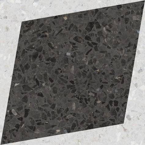 Декор Wow Drops 108807 Natural Rhombus Decor Graphite 18.5x18.5