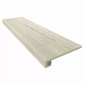 Ступень Ametis by Estima Daintree 34940 Set/Steptrade/DA01_NS/33x120/S1/Riser/DA01_NS/14,5x120 33x120 неполированная с бортиком+Подступенок 14.5x120