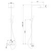 Душевая стойка Abber Emotion AF8816L с изливом, хром фото 4