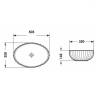 Раковина Comforty CF24001 стеклянная, прозрачное стекло фото 5