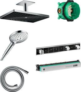 Душевой комплект Hansgrohe Rainmaker Select 460 (3 jet) 24006600 + 26530000 + 28272000 + 15357600
