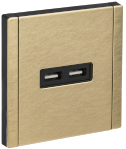 Розетка USB type A+A IEK Forte&Piano FP-U21-D31-M-K37 шампань