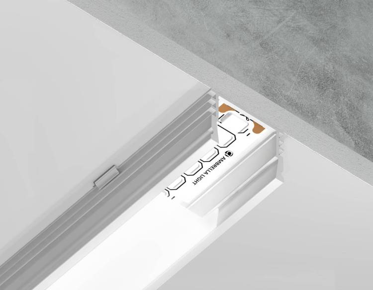 Алюминиевый накладной профиль Ambrella light Illumination GP1750WH