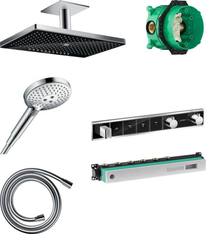 Душевой комплект Hansgrohe Rainmaker Select 460 (3 jet) 24006600 + 26530000 + 28272000 + 15357600
