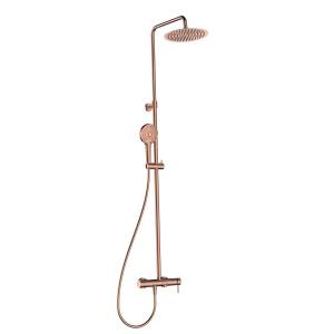 Душевая стойка AQUAme AQM8011BC медь брашированная
