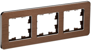Рамка 3-постовая IEK Brite BR-M32-M-21-K30 коричневый
