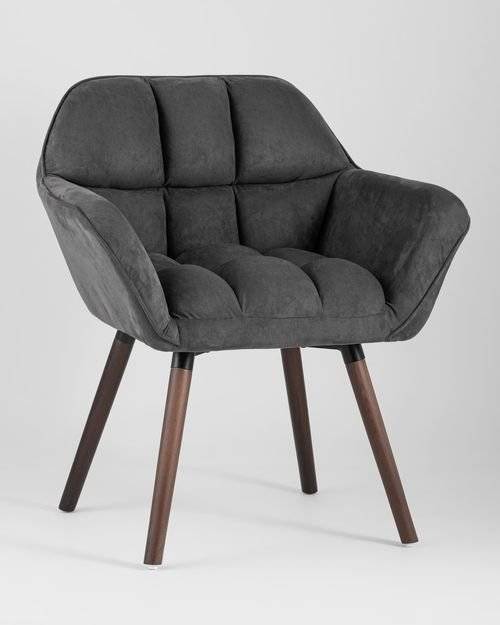 Кресло Stool Group Брайан BRUYNE HY-54 замша, темно-серый