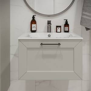 Тумба с раковиной Terminus Victoria VIC10601900301O белый, 60x38