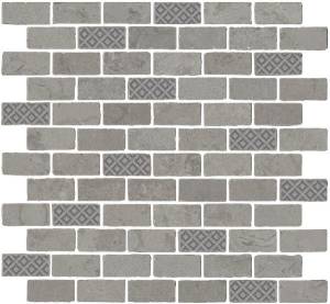 Мозаика Kerama Marazzi Про Лаймстоун Антика MBD011 серый матовый 32x30