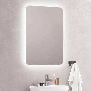 Зеркало Corozo Вега SD-00001555 с подсветкой, белое, 60x80 см