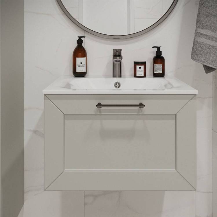 Тумба с раковиной Terminus Victoria VIC10601900301O белый, 60x38