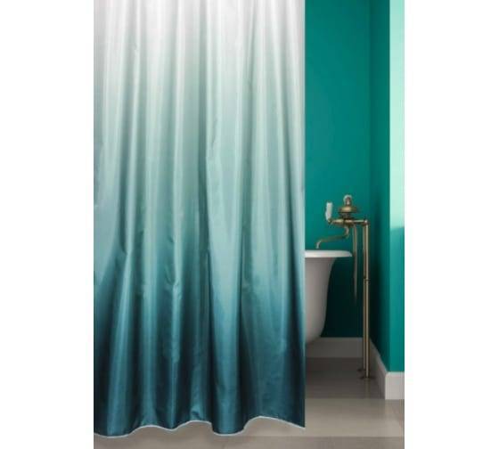 Штора для ванной Bath Plus Rosy Down 2151/1 180x180, зеленый