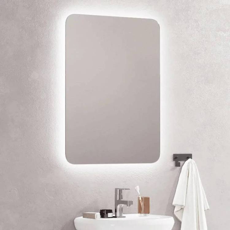 Зеркало Corozo Вега SD-00001555 с подсветкой, белое, 60x80 см