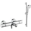 Душевой комплект Hansgrohe Ecostat Comfort 13114000 термостат + Душевой гарнитур Croma Select E Vario 26582400