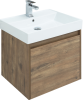 Тумба с раковиной Aquanet Nova Lite 60 дуб рустикальный, 1 ящик