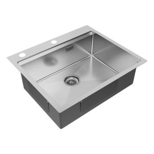 Мойка кухонная Paulmark Kroner-Pro 59 PM705951-BS 510x590 мм брашированная сталь