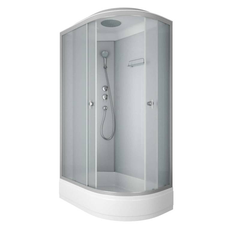 Душевая кабина Niagara NG-3324-14L 1200х800х2150 низкий поддон 26см стекло МАТОВОЕ 4 места