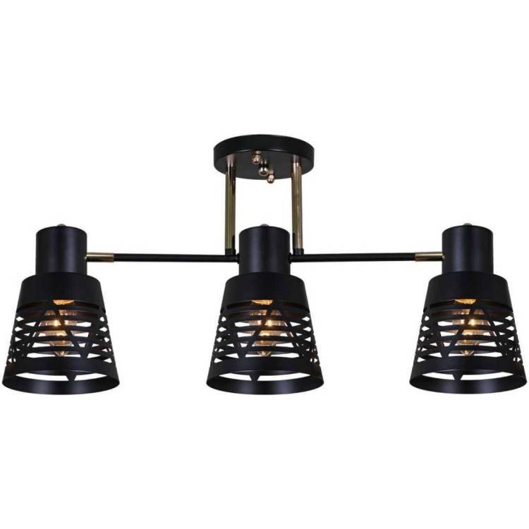 Потолочная люстра Reluce 06074-3.3-03 BK+FG