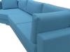 Диван угловой Лига Диванов Лига-026 123480L амур голубой, левый угол фото 4