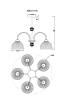 Подвесная люстра MyFar Flora MR2273-5C фото 2