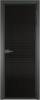 Межкомнатная дверь Profil Doors 1 AV цвет профиля Серая ночь, стекло безопасное 6 мм мору черный 600x2000