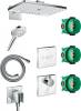 Душевой комплект Hansgrohe Rainmaker Select 460 (3 jet) 24007400 + 26530400 + 26486000 + 28276000 + 15735400 + 15736400