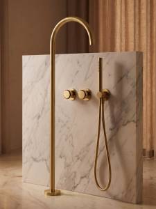 Смеситель для ванны AltroBagno Рикко (Ricco) 020206 BG матовое золото