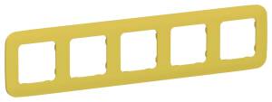 Рамка 5-постовая IEK Flite FI-M52-31-20-K44 желтый карри