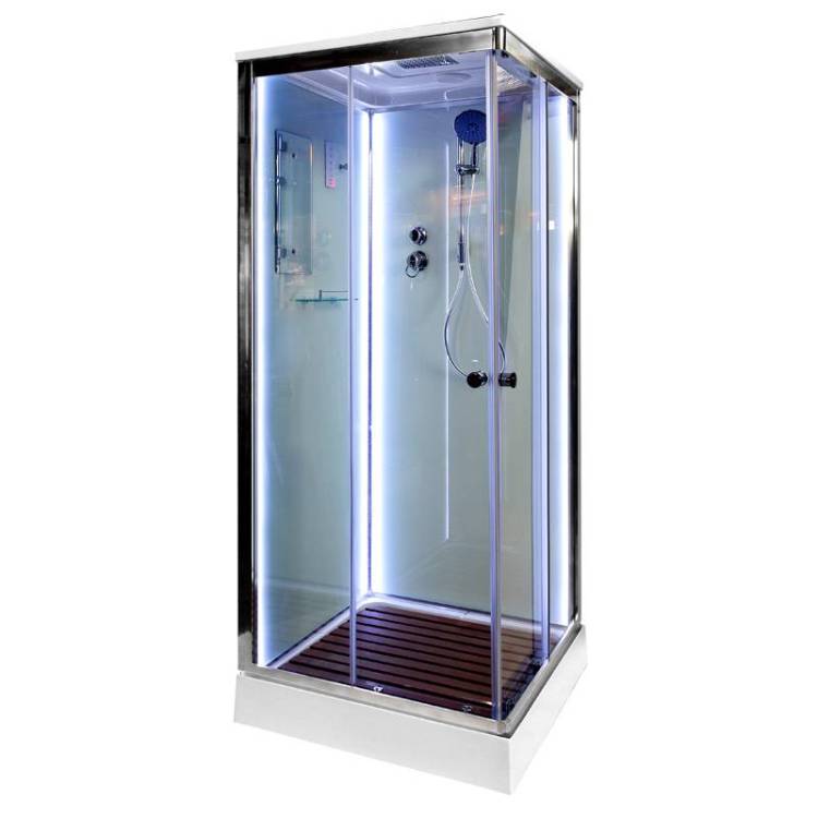 Душевая кабина AvaCan K409SLED с подсветкой, 90x90x220