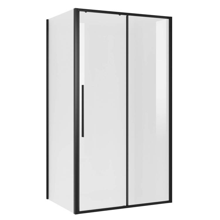 Душевой уголок Niagara Nova NG-84-10AB-A80B-34 профиль черный матовый, стекло прозрачное, 100x80x195