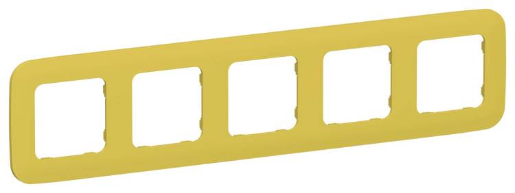 Рамка 5-постовая IEK Flite FI-M52-31-20-K44 желтый карри
