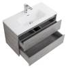 Тумба с раковиной Belbagno Kraft 39 KRAFT 39-800/390-2C-SO-CG 80x39x50 Cemento Grigio подвесная с двумя выкатными ящиками фото 7