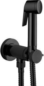 Гигиенический душ Bossini Paloma Flat E37015B.073 со смесителем, с внутренней частью, черный
