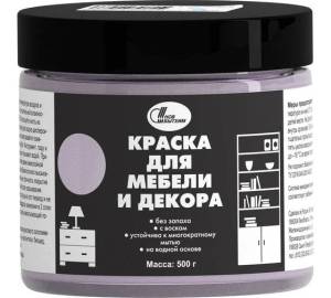 Краска для мебели и декора Новбытхим светло-лиловая 0.5 кг