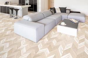 Пробковое покрытие Corkstyle Chevron Chevron Creme 1235x305x10 мм