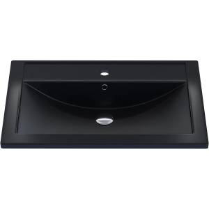 Раковина Uperwood Foster Quartz 291030034 черная матовая, уголь, 70x45.5 Раковина Uperwood Foster Quartz 291030034 черная матовая, уголь, 70x45.5