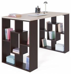 Стол письменный Сокол СПм-15 4680212008207, СПм15В5Б5 Венге/беленый дуб