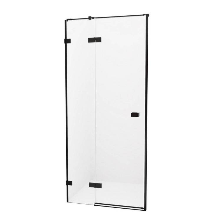 Дверь в нишу NEW TRENDY AVEXA BLACK 110x200 EXK-1552 (черный)