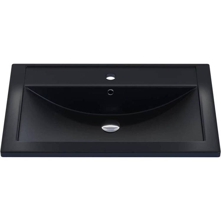 Раковина Uperwood Foster Quartz 291030034 черная матовая, уголь, 70x45.5