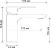 Смеситель для раковины Wasserkraft Dinkel 5803 фото 5